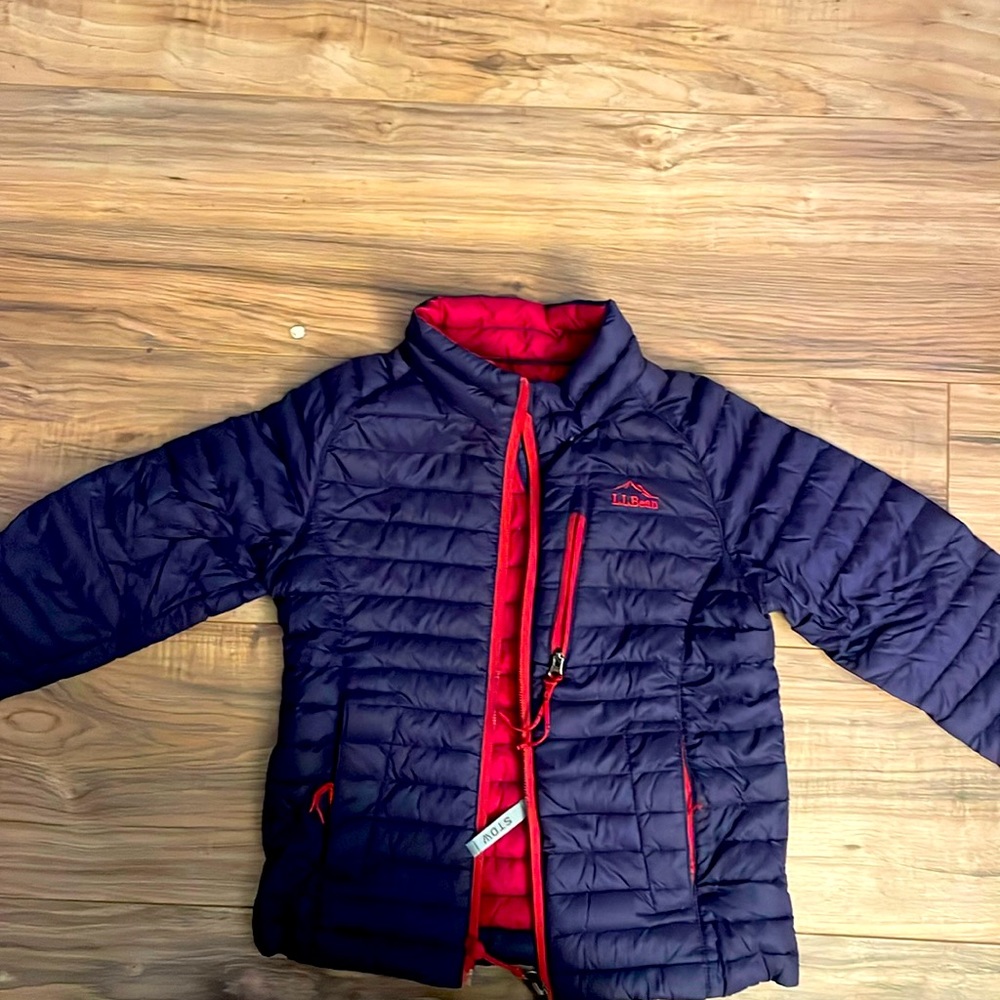 L.L. Bean Kids' PrimaLoft Packaway Jacket, dark purple